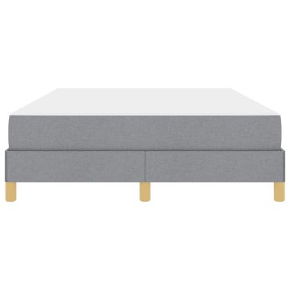 Легло с пружинирана основа Светлосиво 140 x 200 cm текстил
