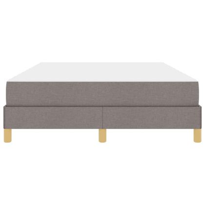 Легло с пружинирана основа Таупе 140 x 200 cm текстил
