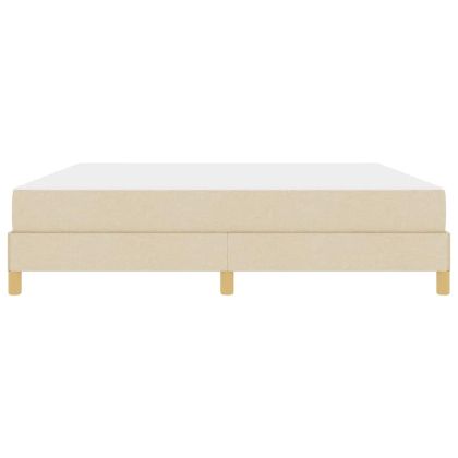 Легло с пружинирана основа Крем 180 x 200 cm текстил