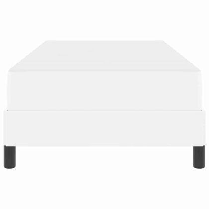 Рамка за легло с матрак Чисто бяло 80 x 200 cm текстил