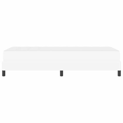 Рамка за легло с матрак Чисто бяло 80 x 200 cm текстил