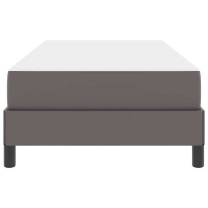 Рамка за легло с матрак Сив 80 x 200 cm текстил