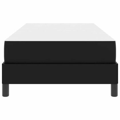 Рамка за легло с матрак Черно 100 x 200 cm текстил