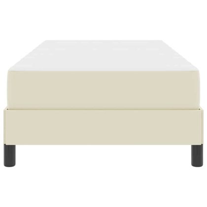 Рамка за легло с матрак Крем 100 x 200 cm текстил
