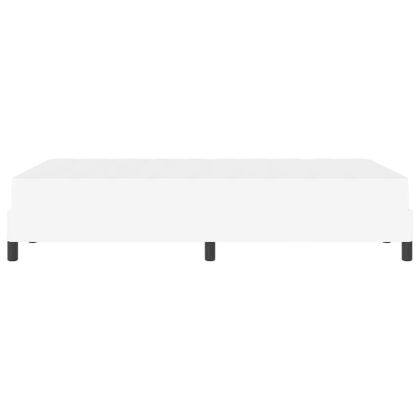 Рамка за легло с матрак Чисто бяло 120 x 200 cm текстил
