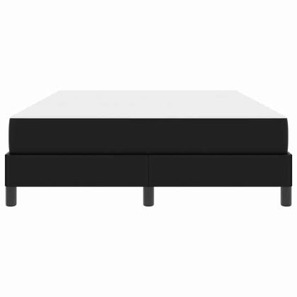 Рамка за легло с матрак Черно 140 x 200 cm текстил