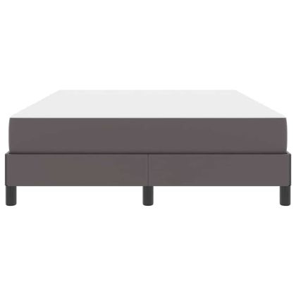 Рамка за легло с матрак Сив 140 x 200 cm текстил