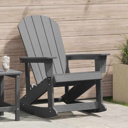 Люлеещ се стол Adirondack Светлосиво 73.5 x 92 x 90 см HDPE