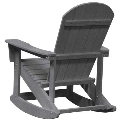 Люлеещ се стол Adirondack Светлосиво 73.5 x 92 x 90 см HDPE