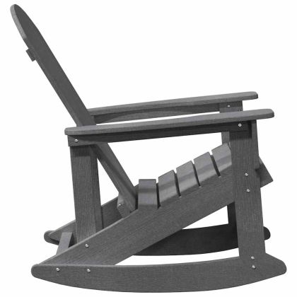 Люлеещ се стол Adirondack Светлосиво 73.5 x 92 x 90 см HDPE