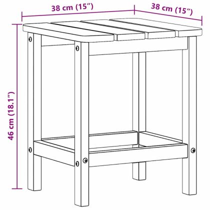 Странична маса Adirondack Бяло 38 x 38 x 46 см HDPE