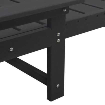 Шезлонг Черно 73.5 x 92 x 90 см HDPE