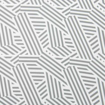 Плажен чадър Сив и бял Ø 160 x 195 см Стомана