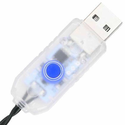 С изкуствено коледно дърво с 50 LED светодиода Зелен 120 cm ПВЦ