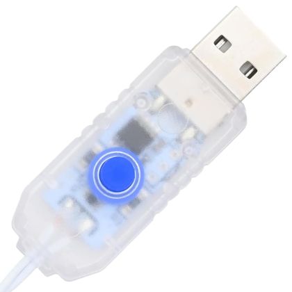 С изкуствено коледно дърво с 200 LED светодиода Бяло 210 cm ПВЦ