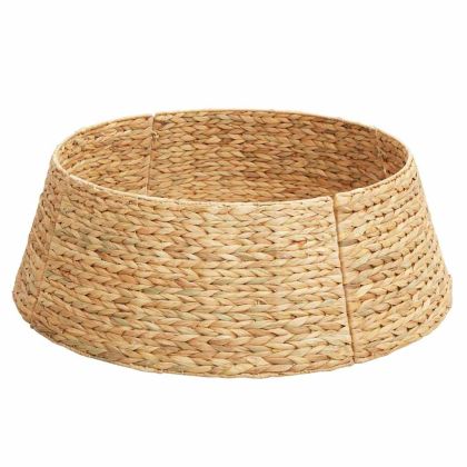 Коло за коледно дърво Кафяво 75 x 75 x 25 см Воден хиацинт