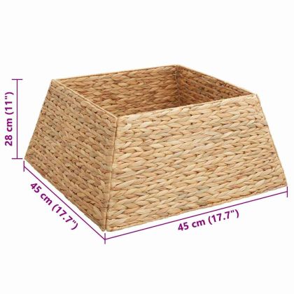 Коло за коледно дърво Кафяво 60 x 60 x 28 см Воден хиацинт