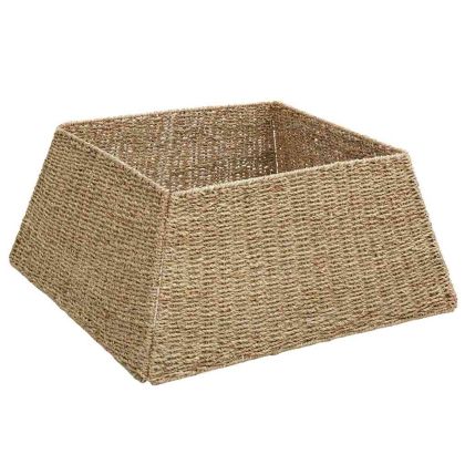 Коло за коледно дърво Кафяво 60 x 60 x 28 см Морска трева