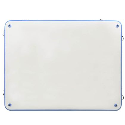 Надуваема плаваща платформа, синьо и бяло, 300x300x15 см