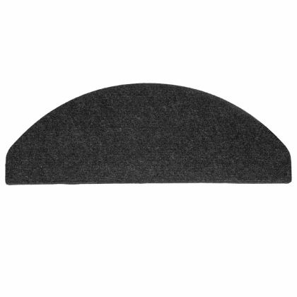 Самозалепващи стелки за стъпала, 10 бр, черни, 65x22,5x3,5 см