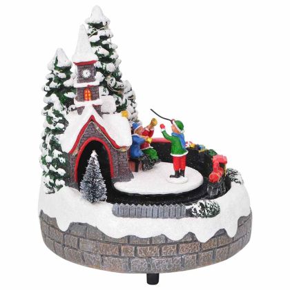 Празнична декорация за маса Многоцветен 16 x 16 x 19 см Смола