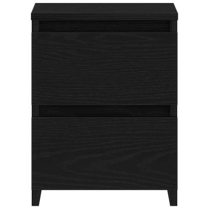 Нощен шкаф с чекмедже Черен дъб 30 x 30 x 40 cm Инженерно дърво