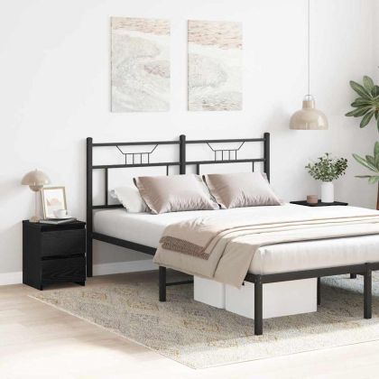 Нощен шкаф 2 pcs Черен дъб 30 x 30 x 40 cm Инженерно дърво