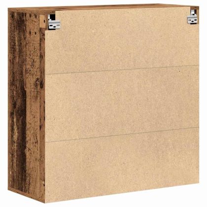 Стенен шкаф с рафт Старо дърво 80 x 33 x 80 см Инженерно дърво