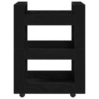 Кухненска количка Черния дъб 60 x 45 x 80 см Инженерно дърво