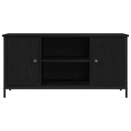ТВ шкаф Черен дъб 100 x 40 x 50 cm Инженерно дърво