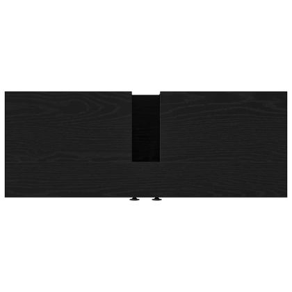 Шкаф за мивка в баня Черен дъб 80 x 30 x 60 cm Инженерно дърво