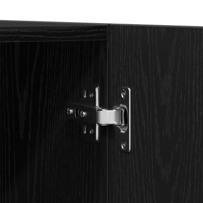 Гардероб с врата Черния дъб 90 x 52 x 200 см Инженерно дърво