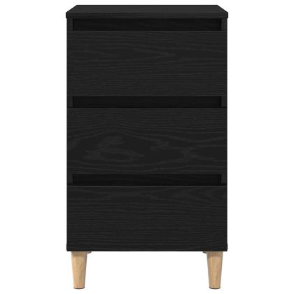 Нощен шкаф с чекмедже Черен дъб 40 x 35 x 69 см Инженерно дърво