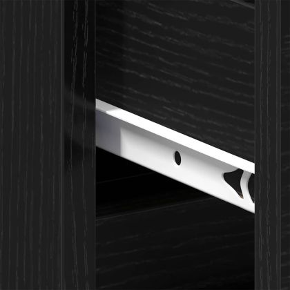 Нощен шкаф с чекмедже Черен дъб 40 x 35 x 69 см Инженерно дърво