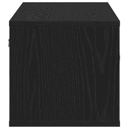 Стенен рафт с рафт Черния дъб 140 x 41 x 75 см Инженерно дърво