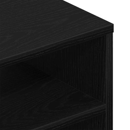 Стенен рафт с рафт Черния дъб 140 x 41 x 75 см Инженерно дърво