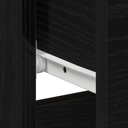 Нощен шкаф 2 pcs Черен дъб 40 x 40 x 50 cm Инженерно дърво