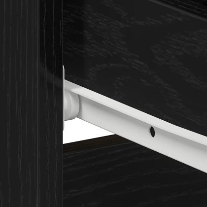 Нощен шкаф 2 pcs Черен дъб 50 x 40 x 43.5 см Инженерно дърво