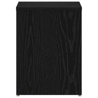 Нощен шкаф 2 pcs Черен дъб 40 x 30 x 40 см Инженерно дърво