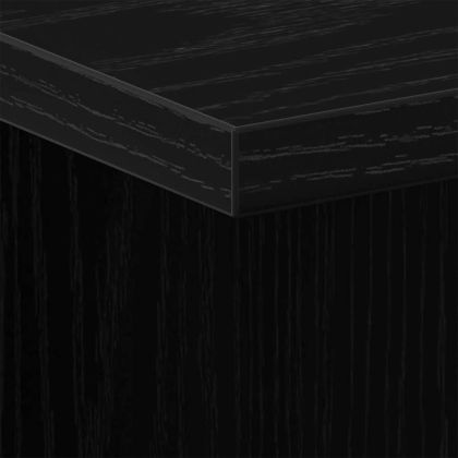 Нощен шкаф 2 pcs Черен дъб 35 x 35 x 55 см Инженерно дърво