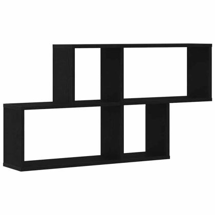 Стенен рафт с рафт Черния дъб 76 x 15 x 53 см Инженерно дърво