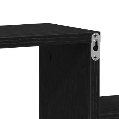 Стенен рафт с рафт Черния дъб 80 x 15 x 78,5 см Инженерно дърво