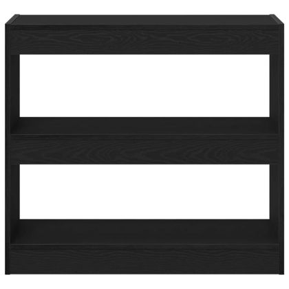 Шкаф за книги 2 pcs Черния дъб 80 x 30 x 72 см Инженерно дърво