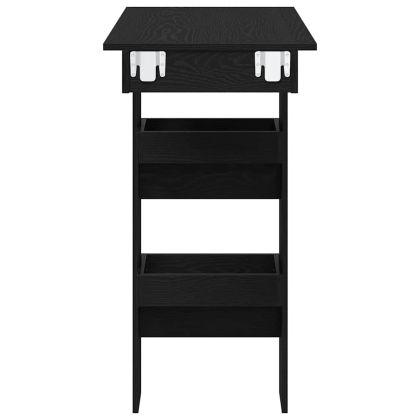 Маса за бар на стената с рафт Черния дъб 102 x 45 x 103,5 см