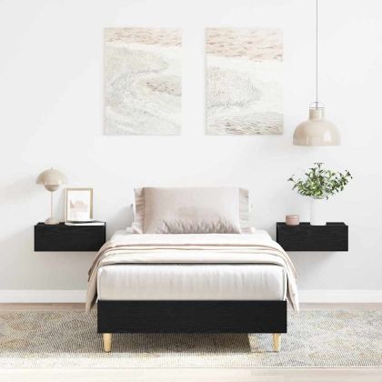 Рамка за легло Черен дъб 75 x 190 cm Инженерно дърво