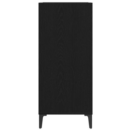 Шкаф за грамофонни плочи с рафт Черния дъб 84,5 x 38 x 89 см