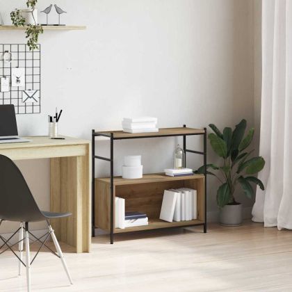 Рафт за книги дъб артизан 80 x 30 x 78.5 см Инженерно дърво