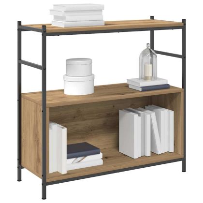 Рафт за книги дъб артизан 80 x 30 x 78.5 см Инженерно дърво