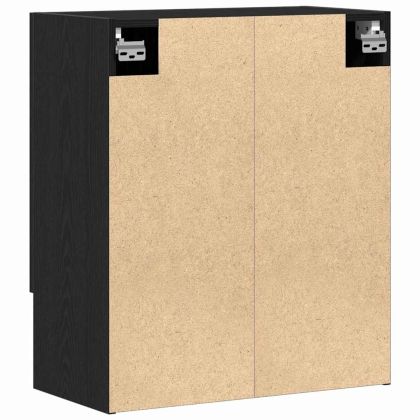 Стенно монтиран шкаф Черния дъб 60 x 31 x 70 см Инженерно дърво