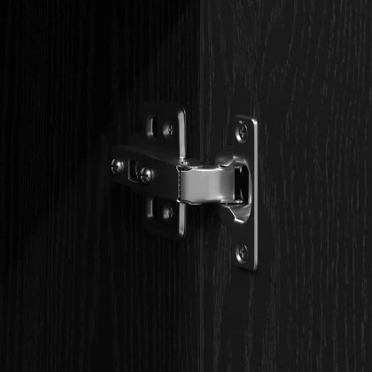 Служебен шкаф Черен дъб 90 x 34 x 80 см Инженерно дърво